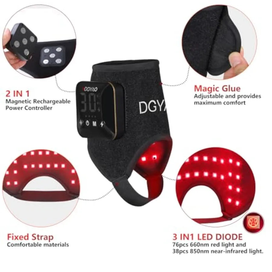 Cordless Red Light Therapy for Ankle, and Wrists Light with 660nm and 850nm