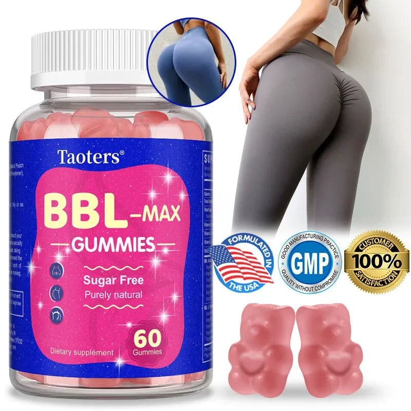 Buttocks Enlargement Gummies for Women - BBL- MAX Gummies - with Multivitamins and Herbal Extracts