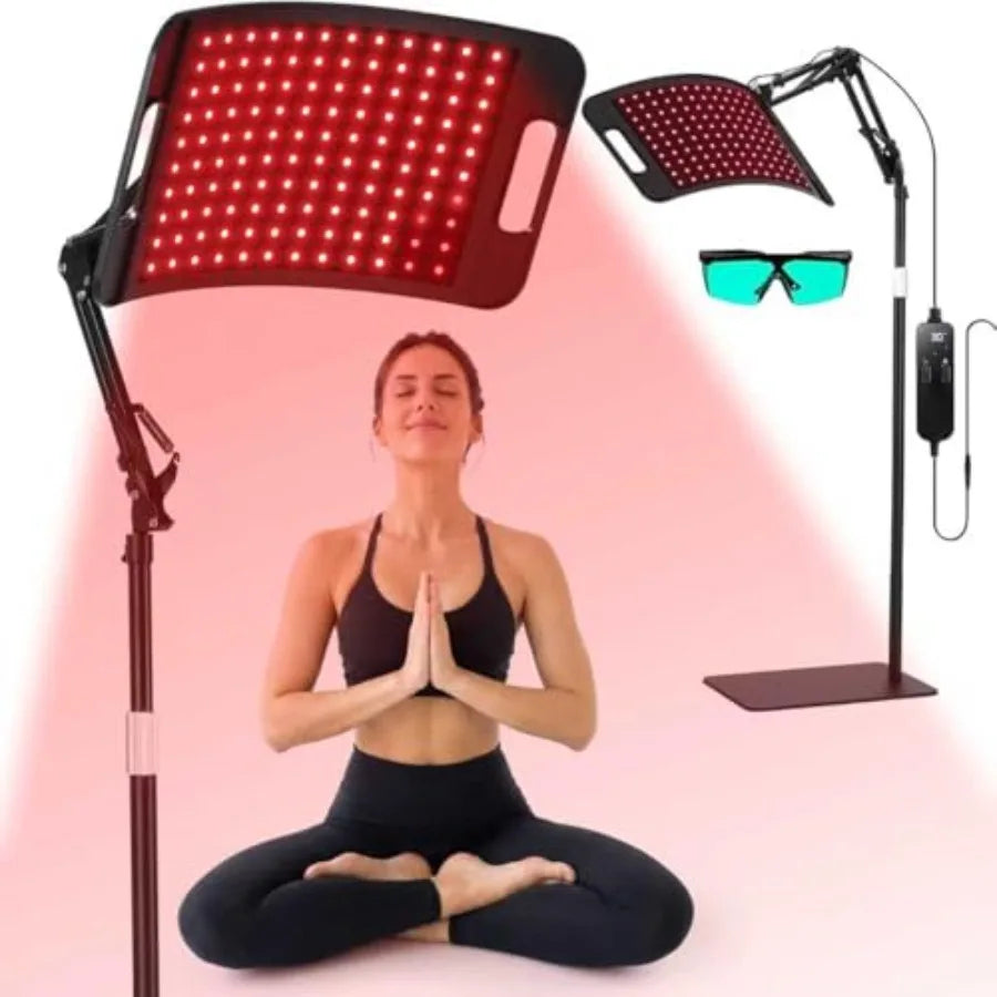 Red Light Therapy for Body & face-660nm 850nm, Panel 3 in 1