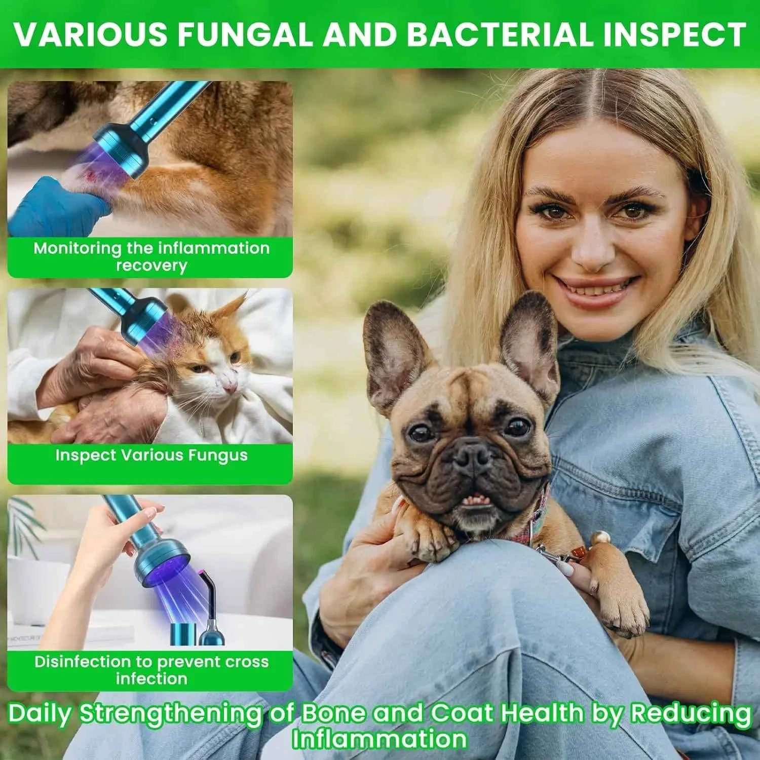 Red Light Therapy for Pets Ear, Inflammation, Joint Inflammation, Rhinitis & Skin Care