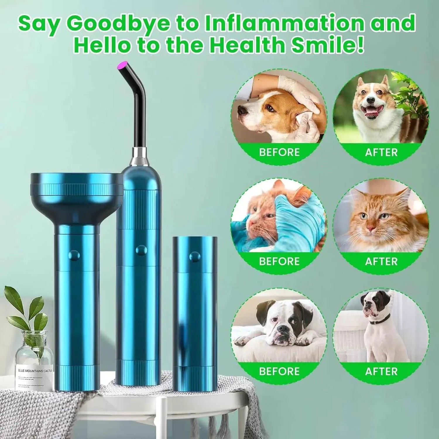 Red Light Therapy for Pets Ear, Inflammation, Joint Inflammation, Rhinitis & Skin Care
