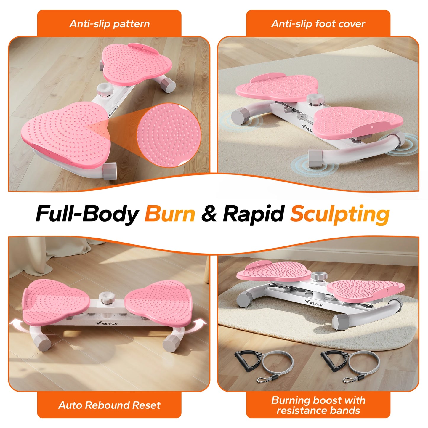 Waist Twisting, Fitness Tool Exercise, Balance Board, for Foot Massage and Weight Loss