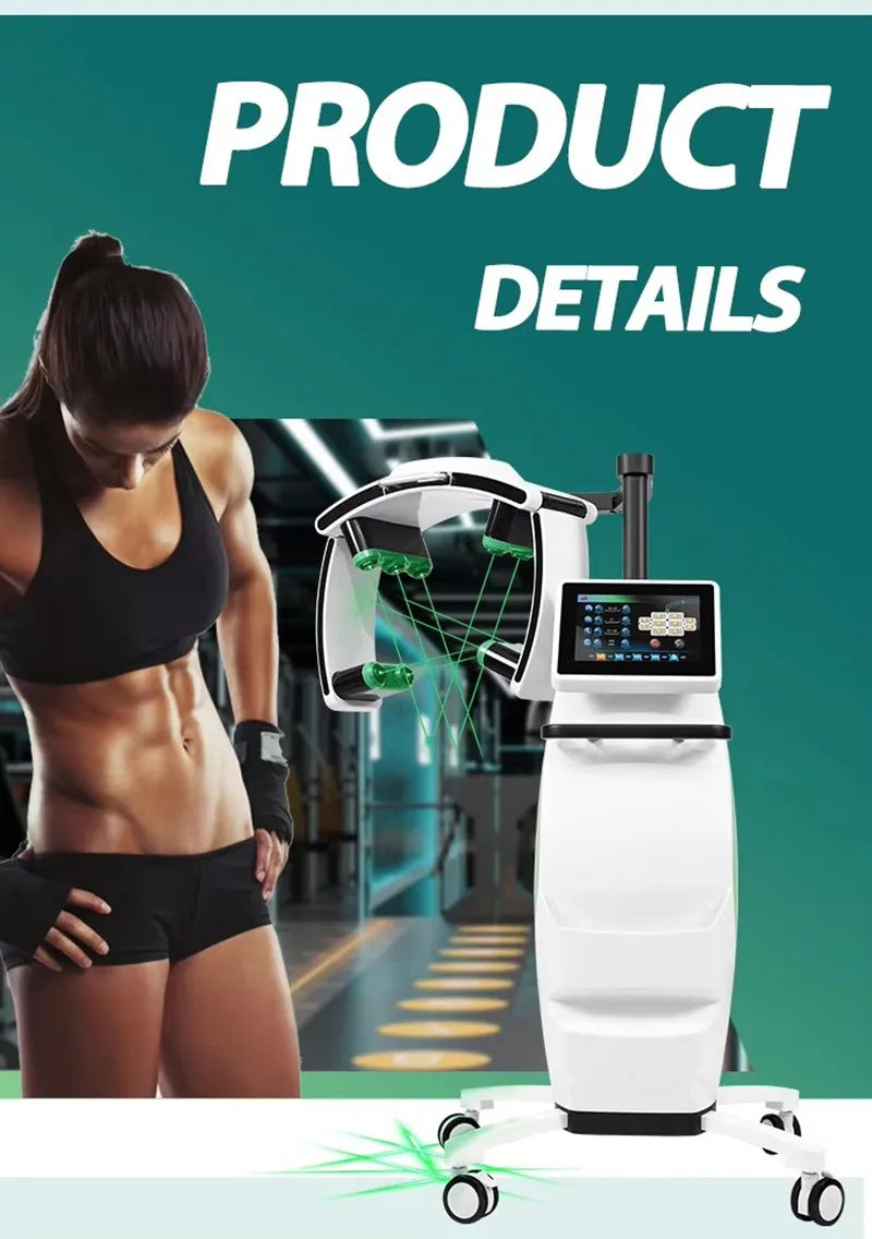 10D Maxlipo Master, Therapy Body Shaping Machine, with 532nm Green Light, & 635nm Red Light Fat Burning, Lifting Weight Loss Device
