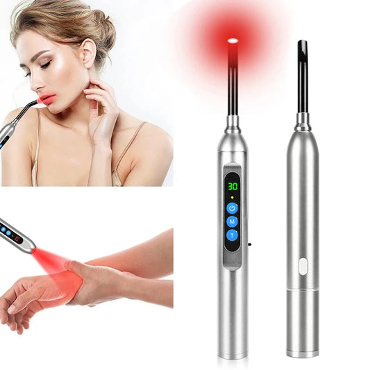 Therapy Cold Sore Wand, Device For Mouth Sores Treatment, LED Light Therapy Machine Skin Care