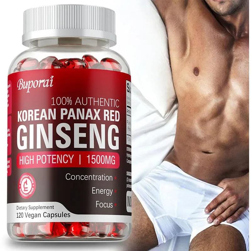 Ginseng Supplement - Enhances Endurance,Strength and Mood Balance Strong for Energy, Stamina and Focus