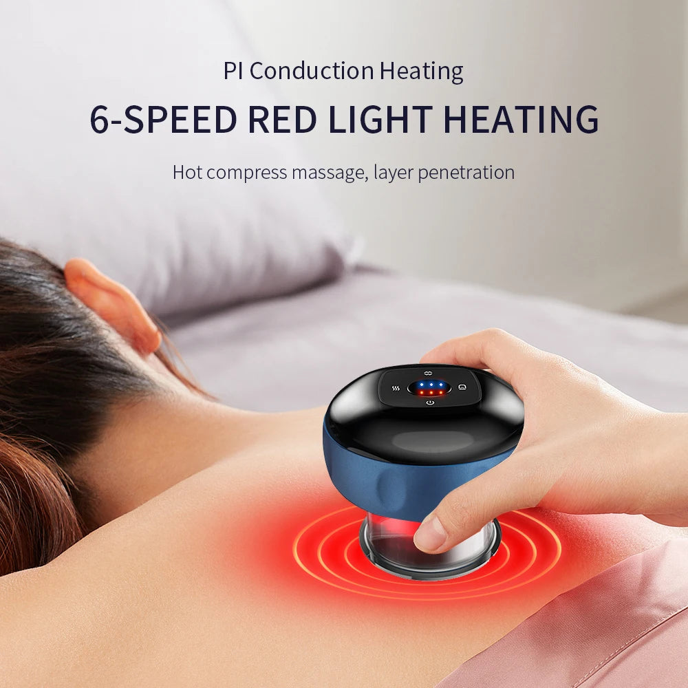 Intelligent Vacuum Cupping Massage, Electric Heating, Physical Fatigue Relieve Health Guasha Cans