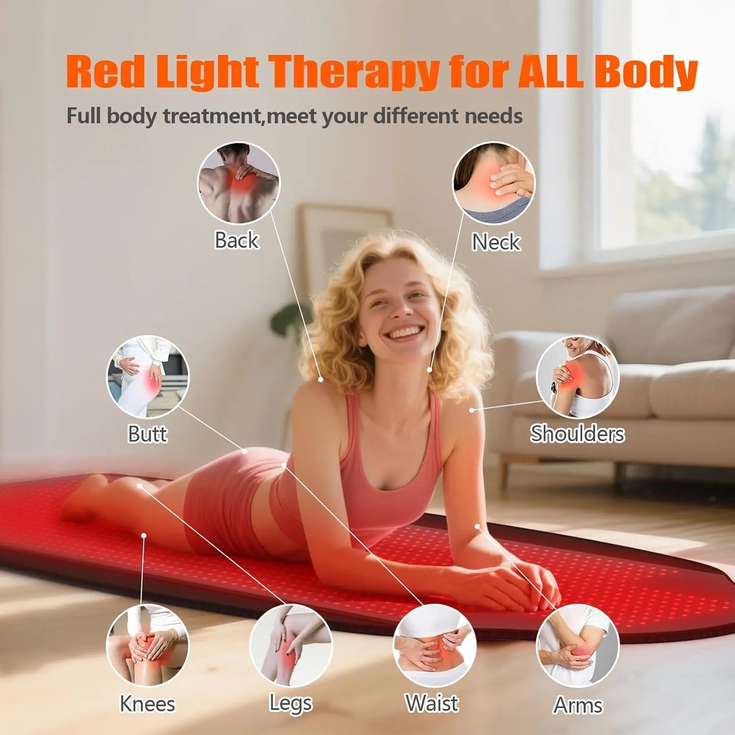 Red Light Therapy, Full Body Pad for Relief & Enhanced Muscle