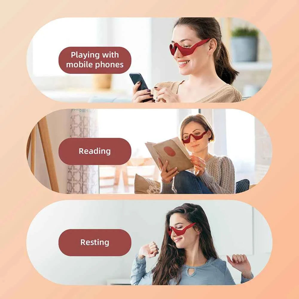 Red Eye Massager, Under-Eye Glasses Massager