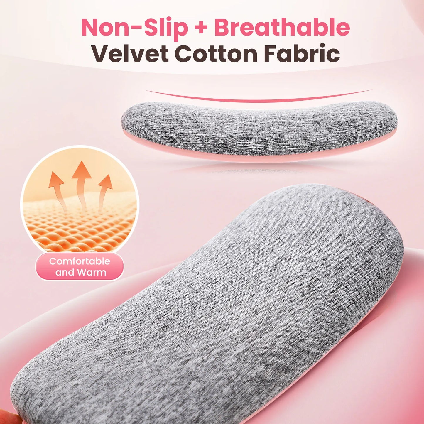 5 Modes, Electric Belt, Heating Vibration, Waist Massage, Balance Women Menstrual, Heating Pad for for Cramps Period Relief