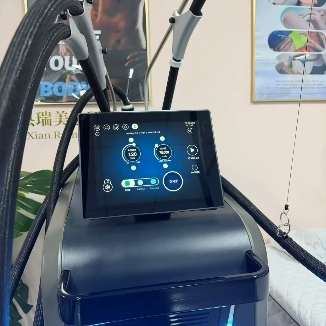 New Pro 3 Handles, Micro Wave 80% Fat Reduction, Safe Weight Loss, Eliminate Double Chin Removal