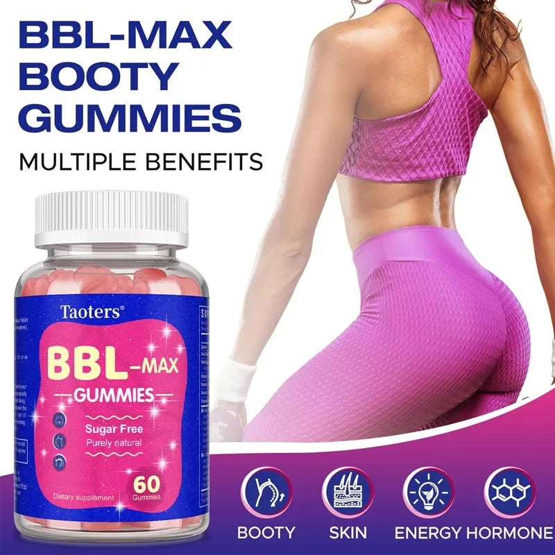 Buttocks Enlargement Gummies for Women - BBL- MAX Gummies - with Multivitamins and Herbal Extracts