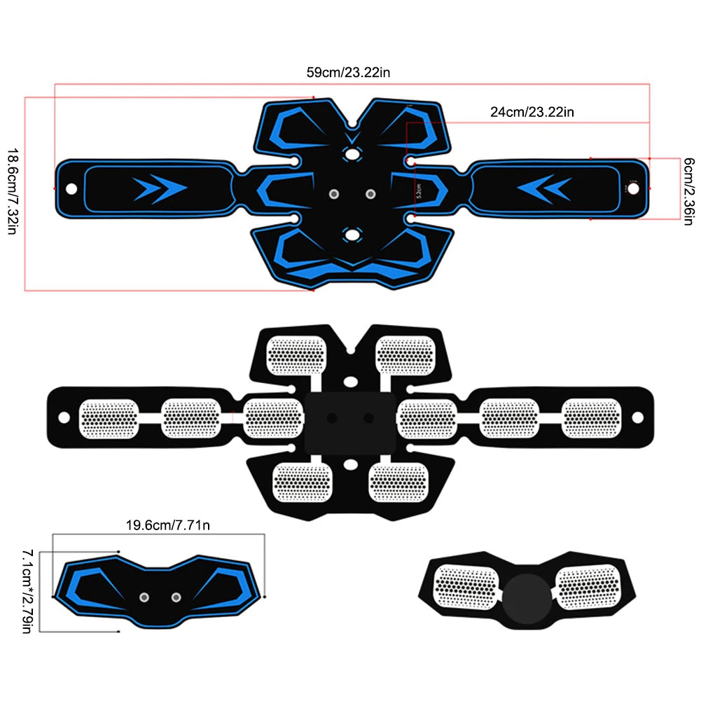 Abdominal Training Device, Vibration Belt, Ab Workout Equipment Machine for Men and Women