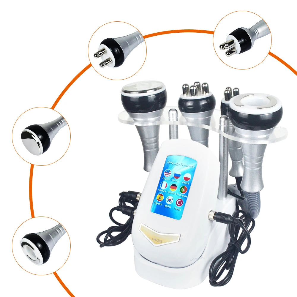 Cavitation Machine, 40k Ultrasonic, Shape Vacuum, Frequency Liposuction, Weight Loss, tightening and slimming device