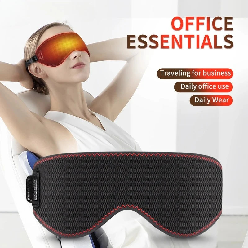 Heated Eye Mask, for Dry Eyes, and Dark Circles, 3 Heat Levels