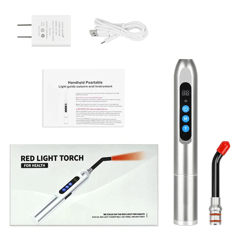 Therapy Cold Sore Wand, Device For Mouth Sores Treatment, LED Light Therapy Machine Skin Care