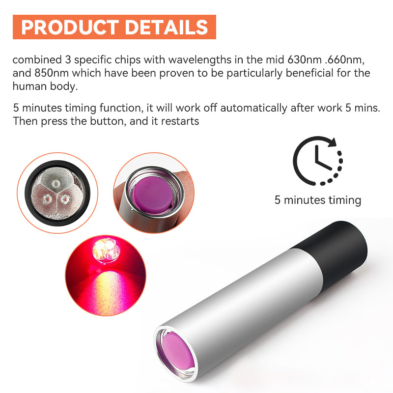 Led Flashlight, Anti Inflammatory, Pain Relief Red Light, Therapy Muscle Pain, Infrared Lamp, Led Therapy Skin Care