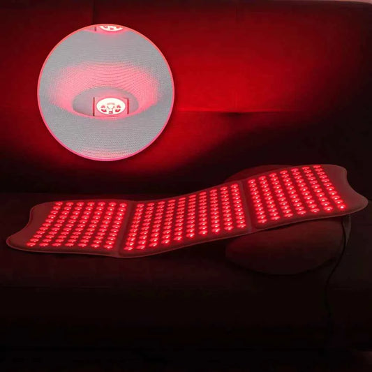 Large Red Light Mat, Portable, 660nm & 850nm Extra Long 30''x12'' Red Light for Body