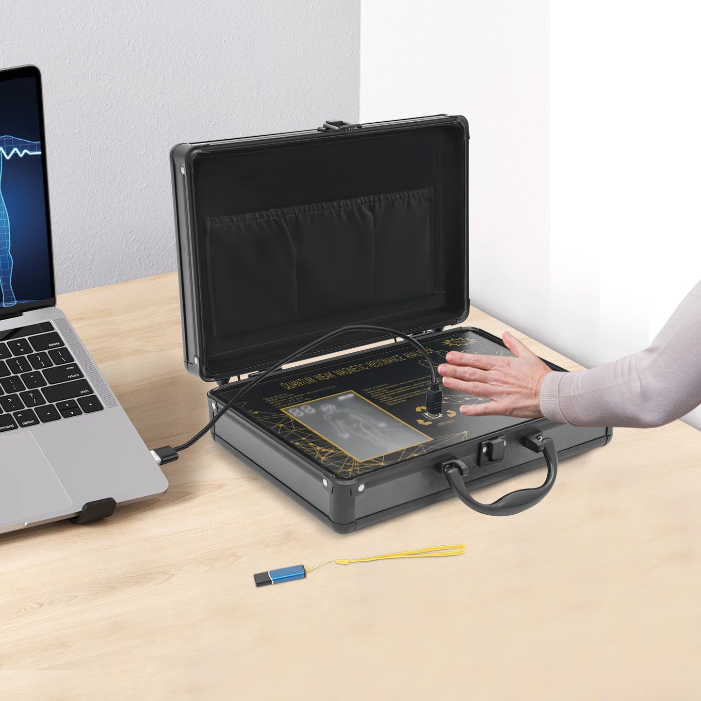 Hand Full Body Diagnostic Tester, Physiotherapy Instrument, Body Scanner, Analyzer Health Detector,