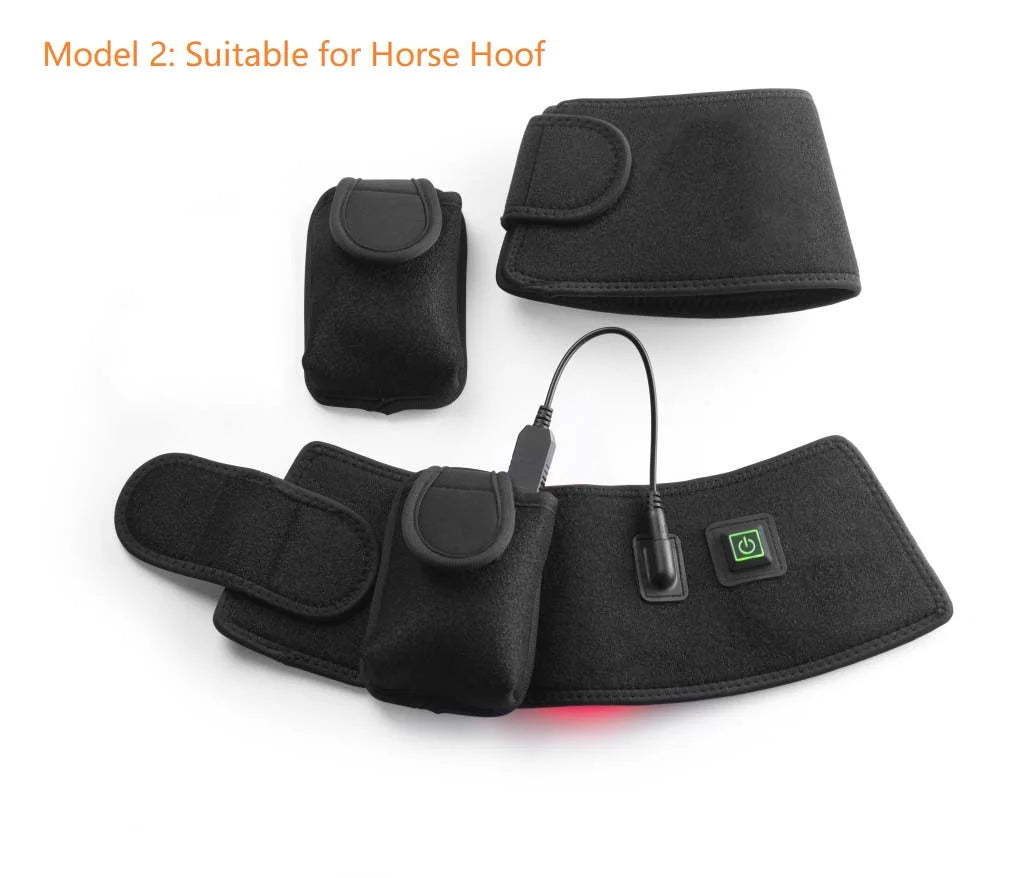 LED Red Infrared Light, Equestrian Horse, Leg Hoof Boot, Therapy Wrap