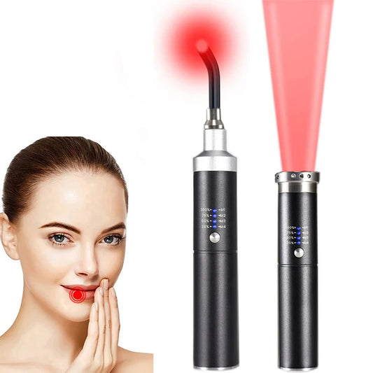 Infrared Red Light Therapy, Lamp Cold Sore Treatment, Device for Nose, Ear, Hands, Joints, Knee, Feet, and Body Pain Relief.