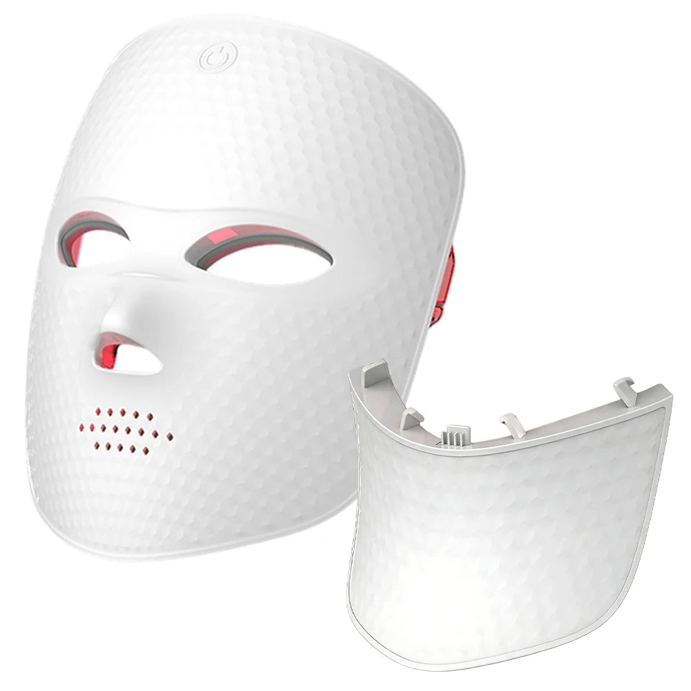 Wireless LED Face, & Neck Mask, Anti Aging Rejuvenation, Tighten Face, Neck Lifting, Whitening Beauty Device