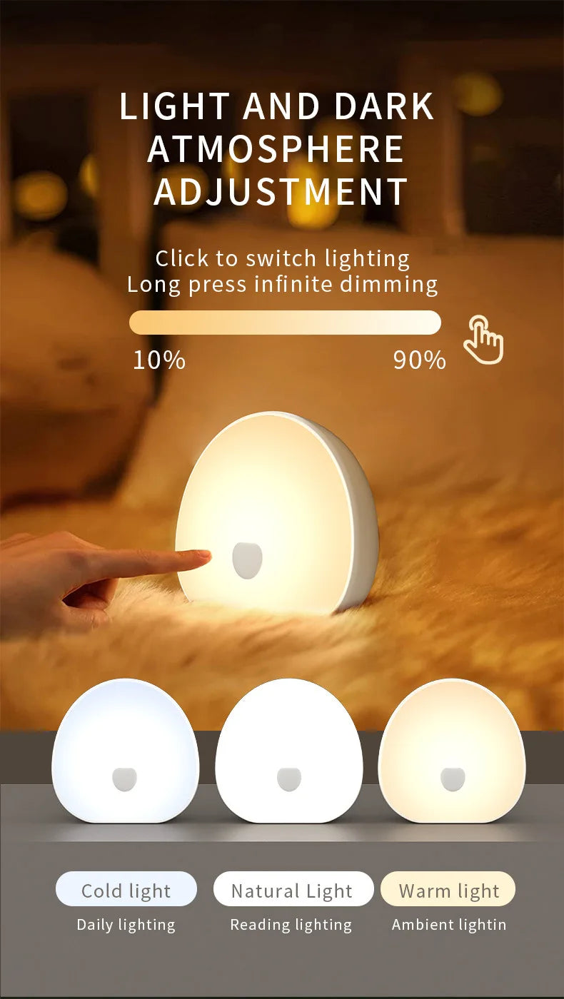 Sleep White Noise Machine, Touchable, LED Night Light, Relaxing Audio & Sleep Lamp