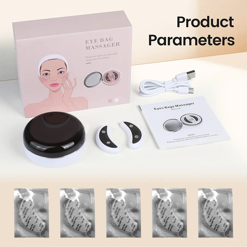 EMS Pulse Micro current, Relieve Fatigue, Reduce Dark Circles, Lines, Swelling, Anti-Wrinkle