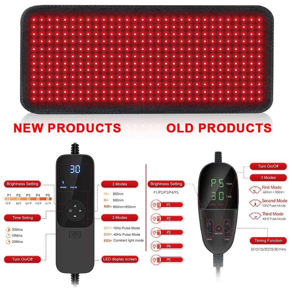 Updated, Red Light Therapy, Heating Pad for Body