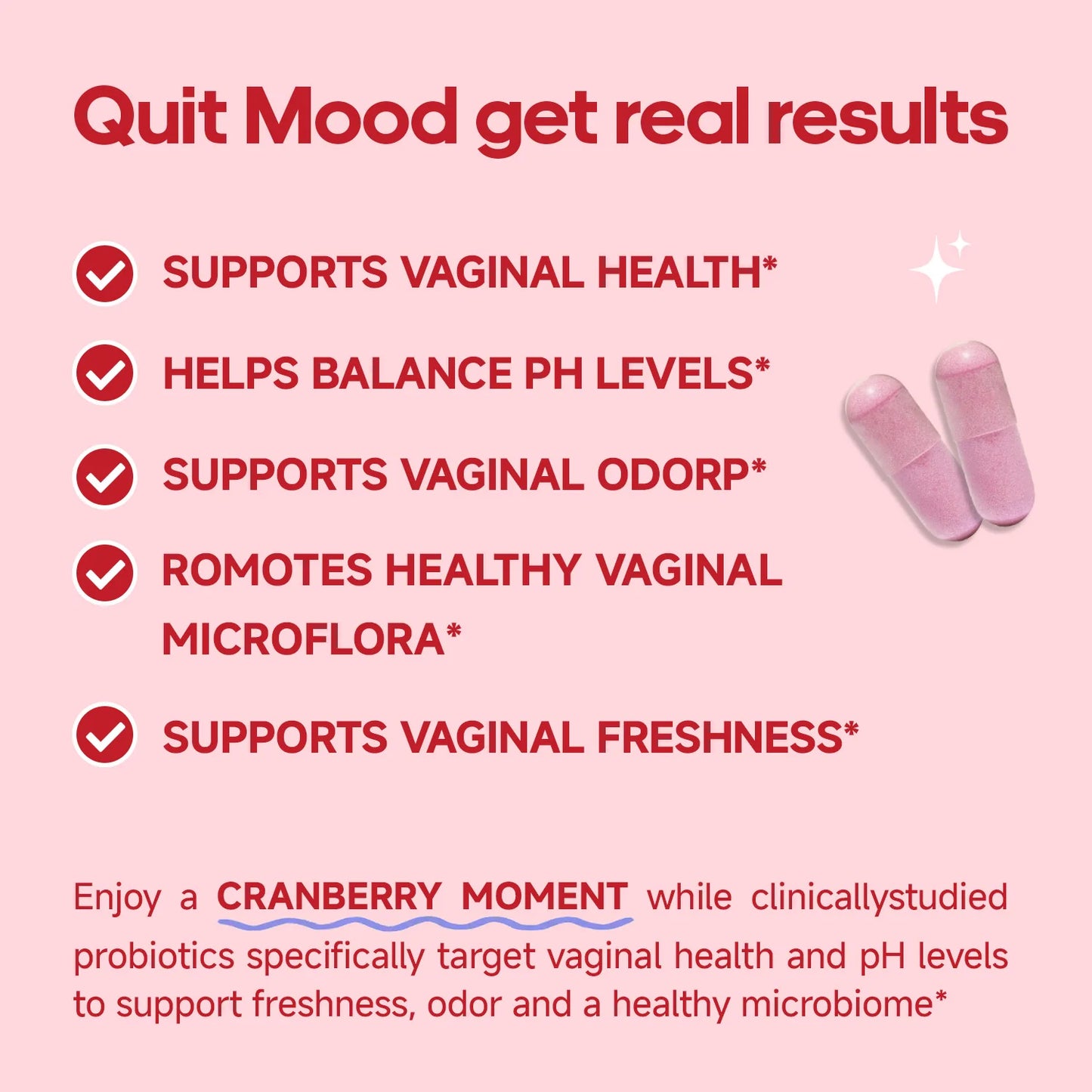V- Probiotics for Women - pH Balance, Odor Control, Yeast & Flora