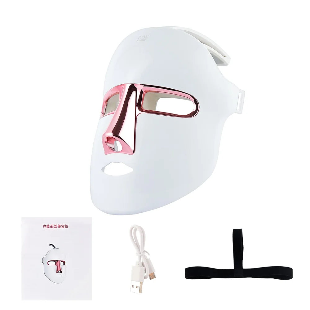 Face Beauty Mask 7 Colors , Light LED Mask , Photon Red Light, Facial Skin Care Repair, Skin Anti Aging, Wrinkle Skin Tightening