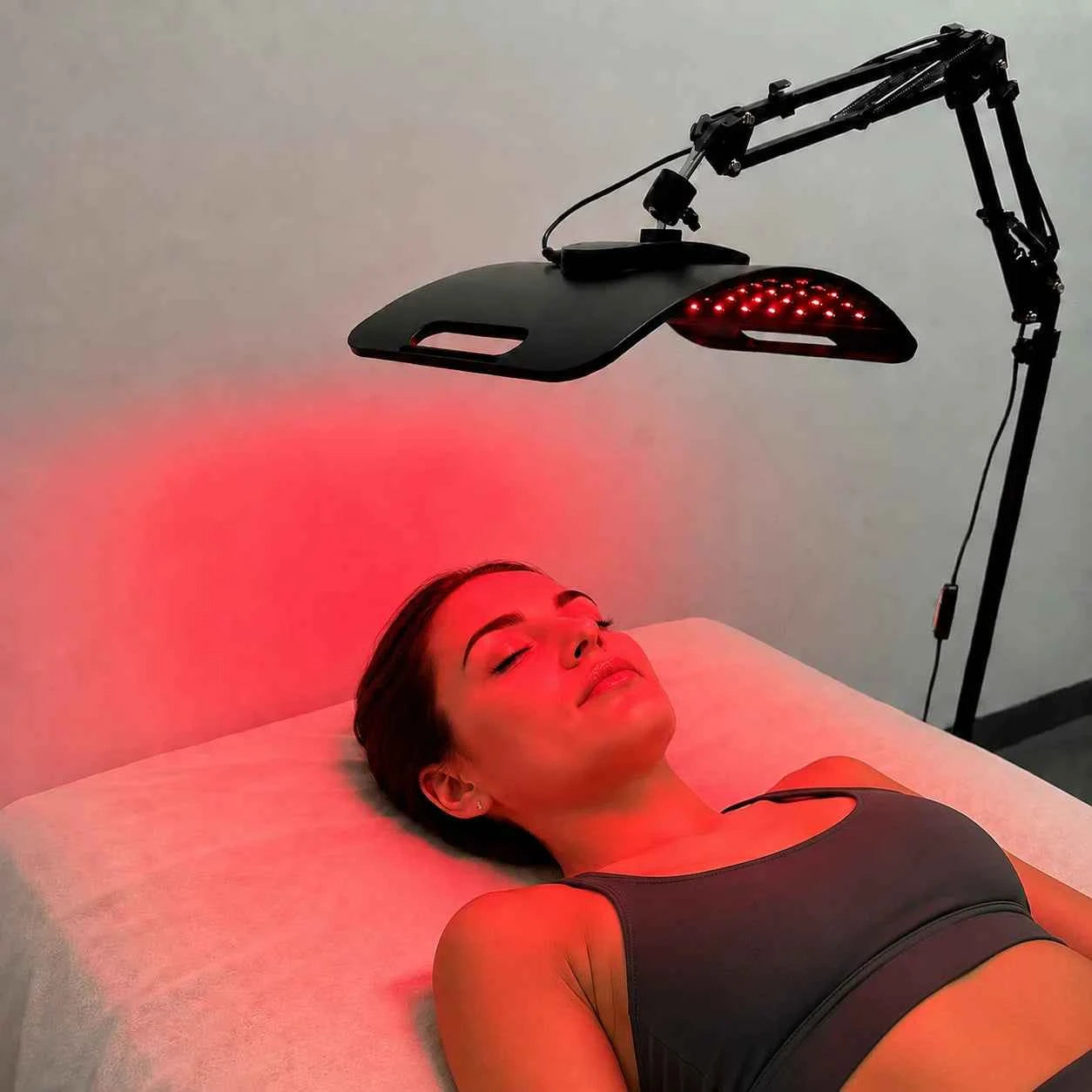 Red Light Lamp For Face and Body, Home Use 660nm 850nm, Near Infrared Light Panel, with Adjustable Stand with Timer
