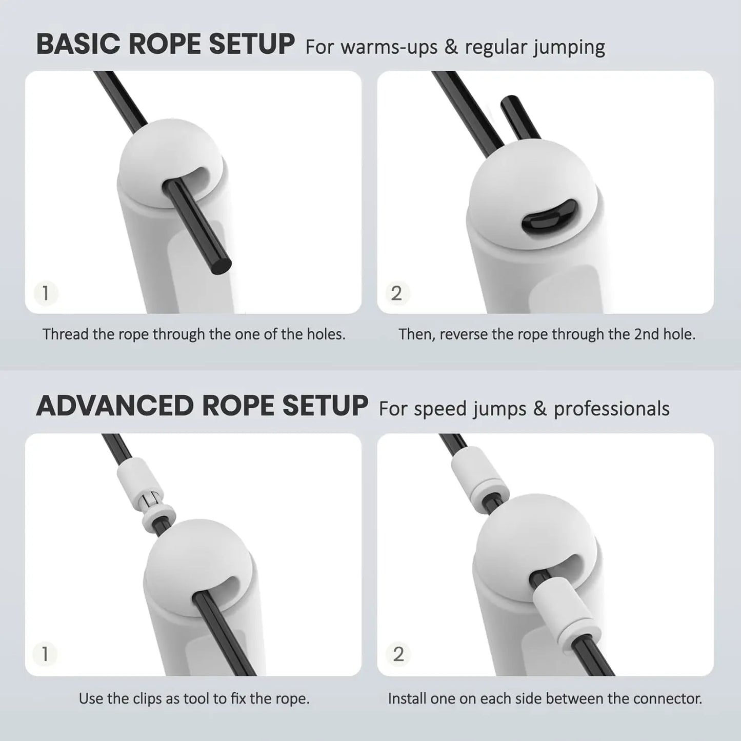 Smart Digital Jump Rope, with Counter & Timer - Adjustable Speed for Fitness, Weight Loss, Boxing - Tangle-Free Design