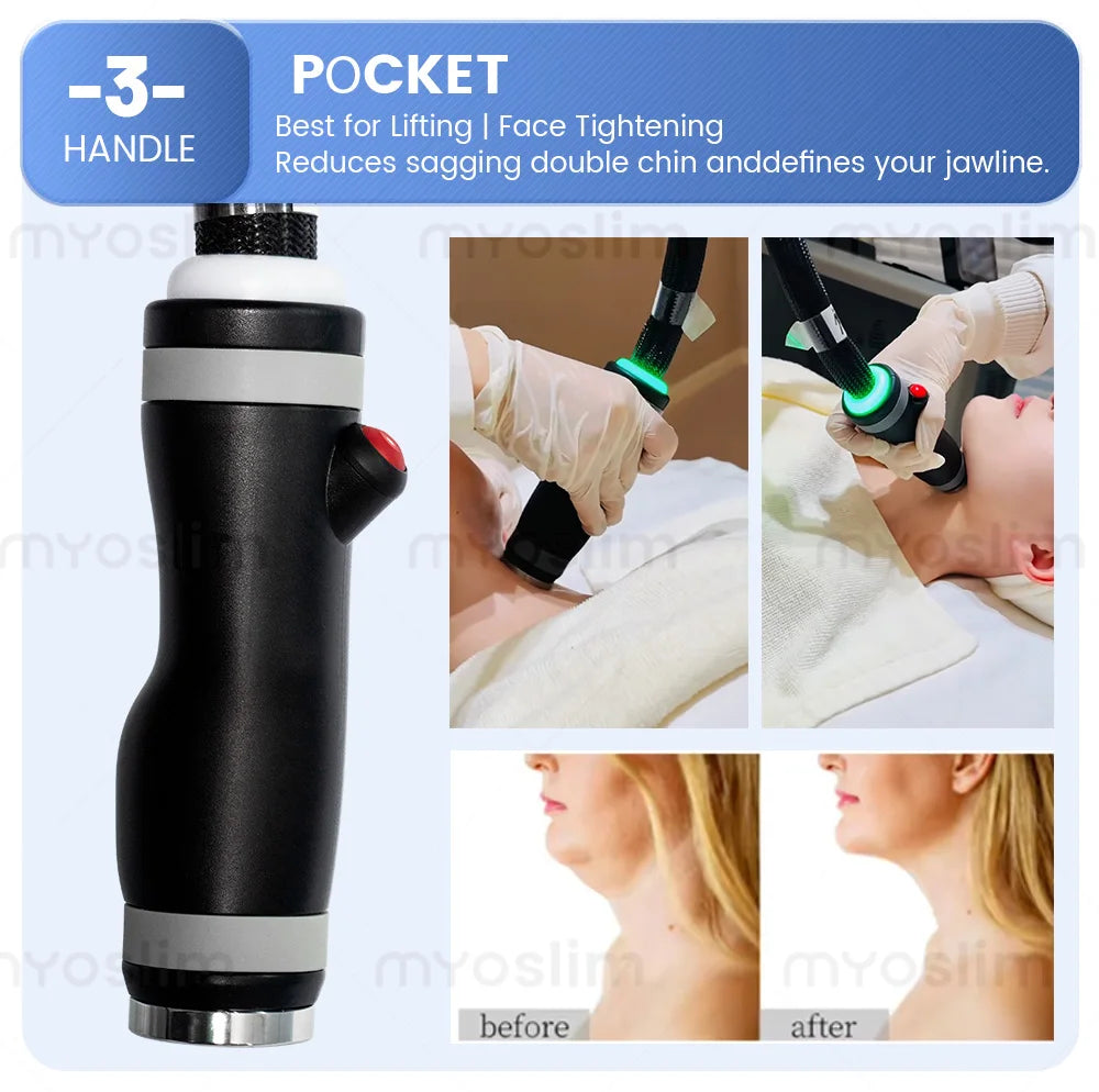 New Pro 3 Handles, Micro Wave 80% Fat Reduction, Safe Weight Loss, Eliminate Double Chin Removal