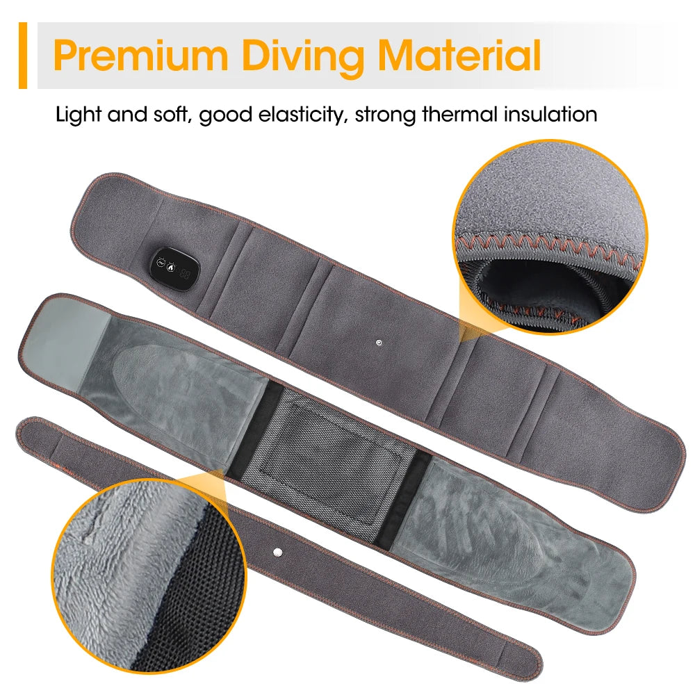 Infrared Heating Waist Massager, Electric Belt Vibration,