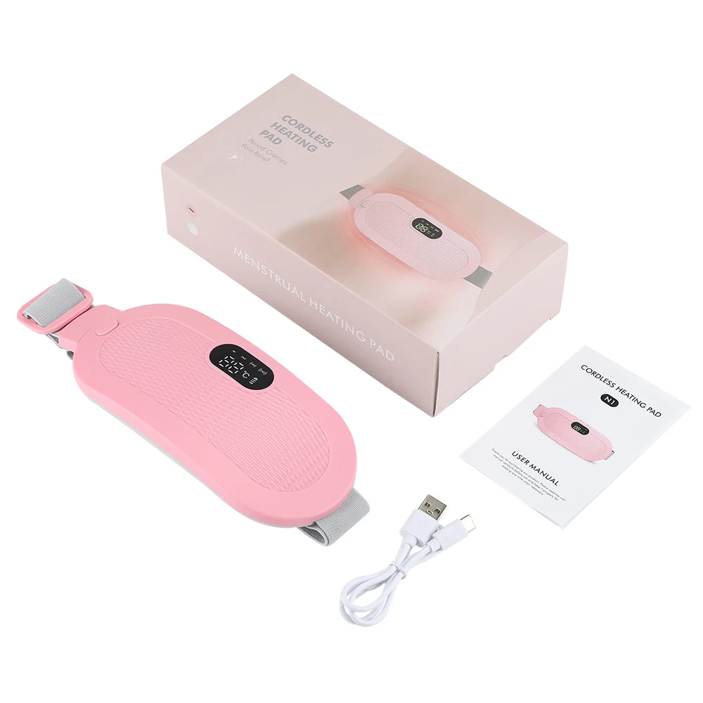 Menstrual Period Pain Relief Device, 5-Level Heating Pad, Electric Massager, Women