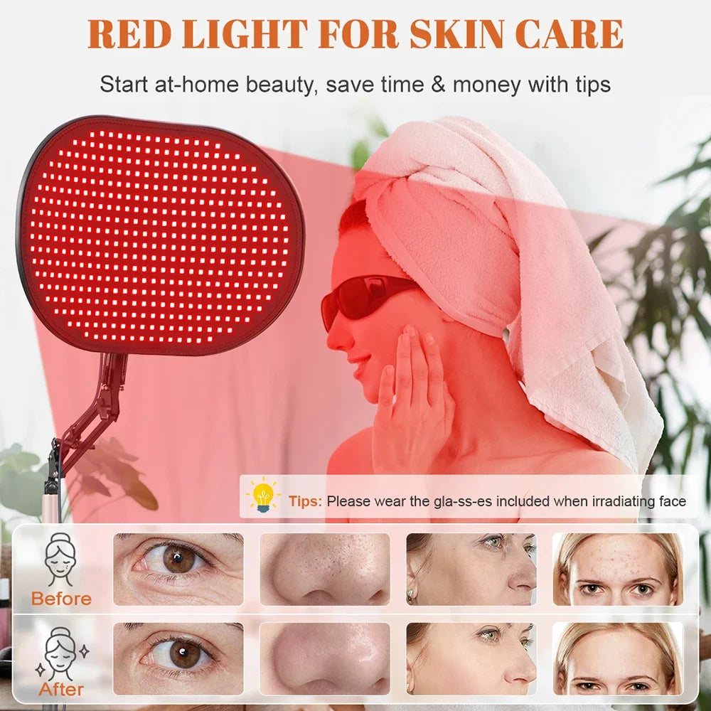 Red Light Therapy Bracket Light Mat 2-in-1 Relieve Muscle Pain For Full Body