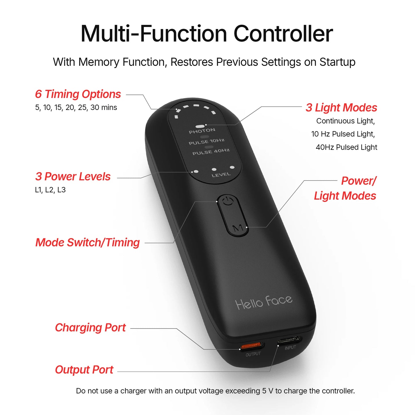 Portable Neck Pain Relief Device – 147 LED Red & Near-Infrared Light , 10Hz/40Hz Pulse Technology, 3000m Ah Battery