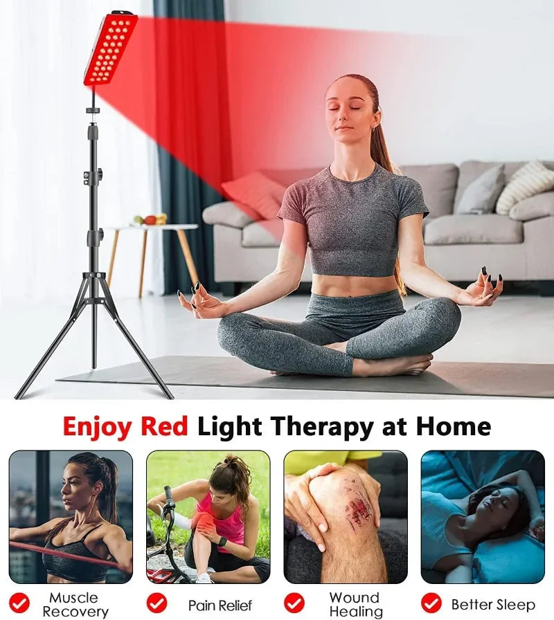 Red Light Therapy Lamp For Full Body, Stress Relief Daily Skin Care 660nm 850nm