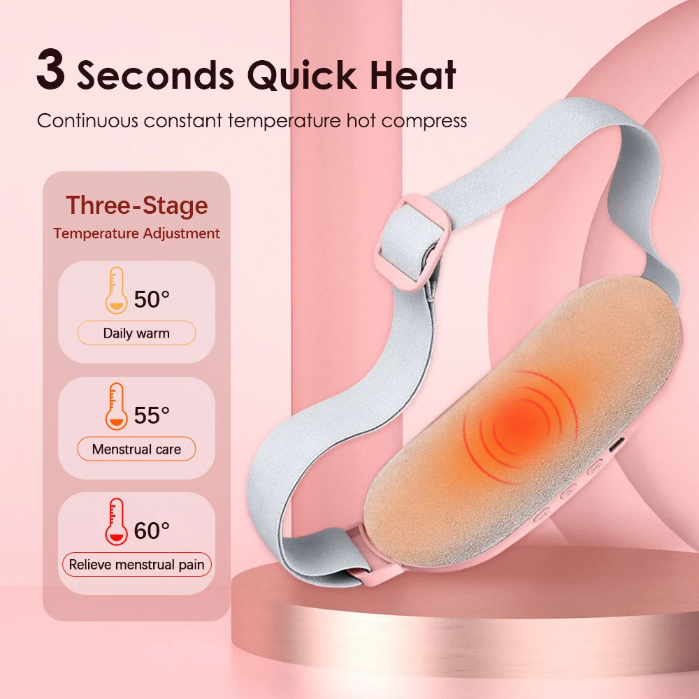 Menstrual Period Pain Relief Device, 5-Level Heating Pad, Electric Massager, Women