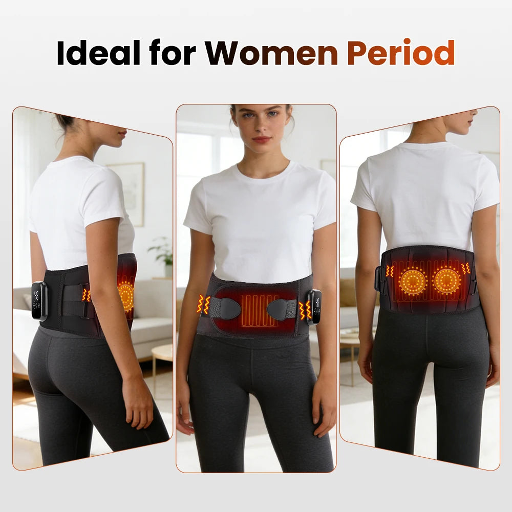 Infrared Heating Waist Massager, Electric Belt Vibration,