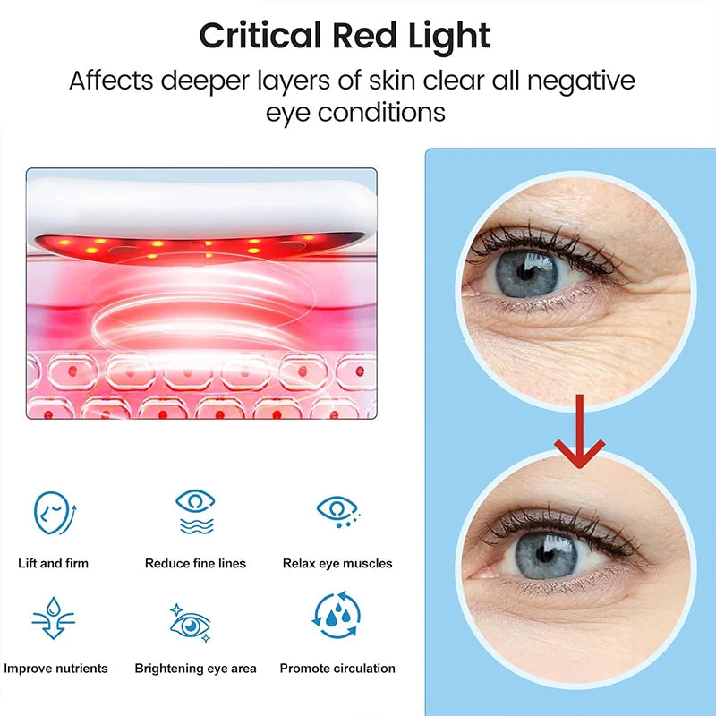 EMS Pulse Micro current, Relieve Fatigue, Reduce Dark Circles, Lines, Swelling, Anti-Wrinkle