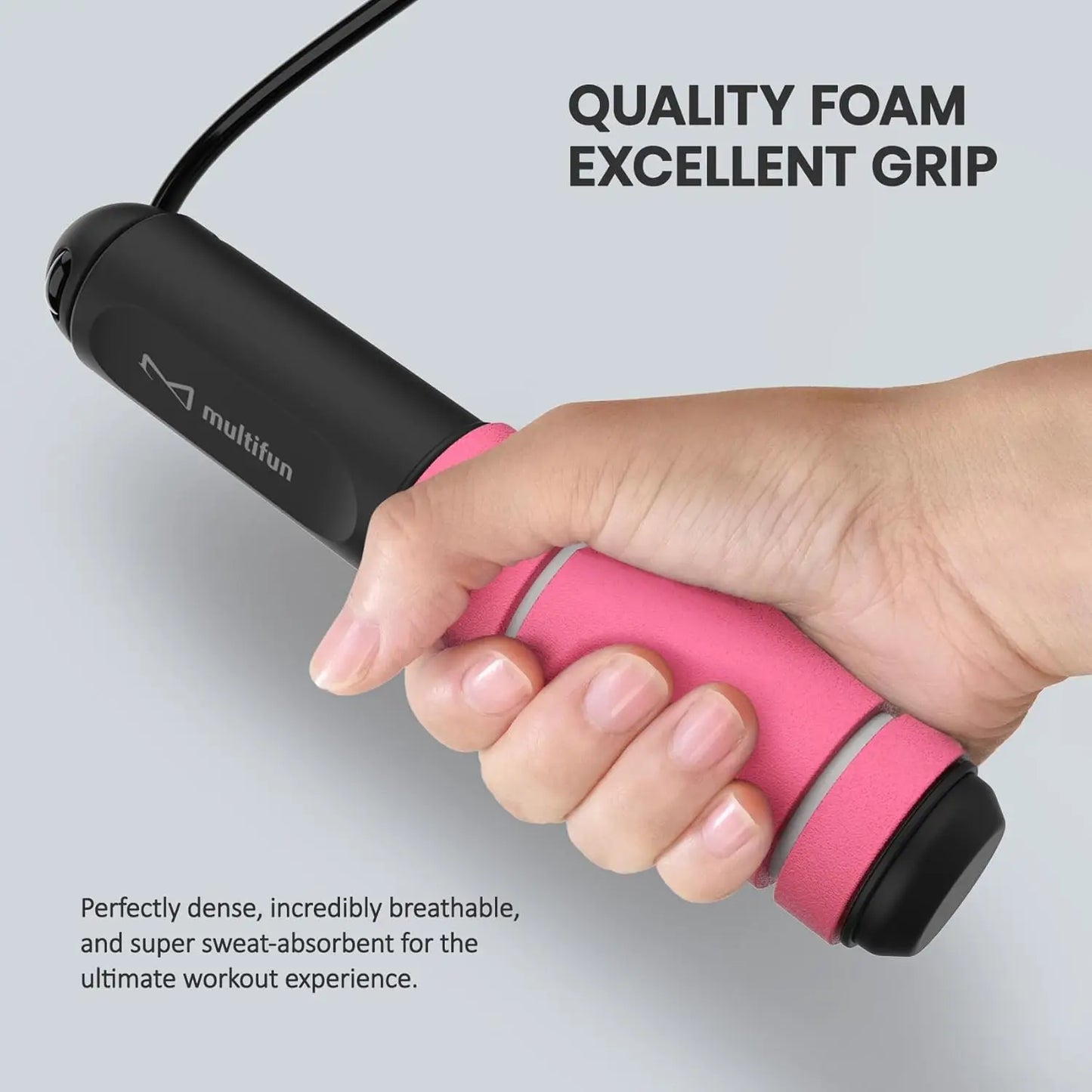 Smart Digital Jump Rope, with Counter & Timer - Adjustable Speed for Fitness, Weight Loss, Boxing - Tangle-Free Design