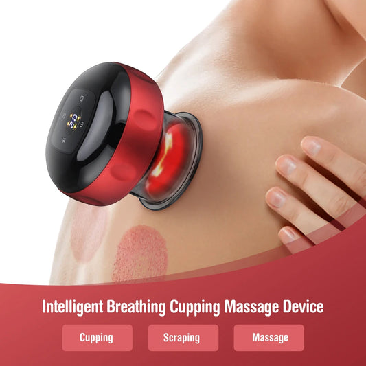 Intelligent Vacuum Cupping Massage, Electric Heating, Physical Fatigue Relieve Health Guasha Cans