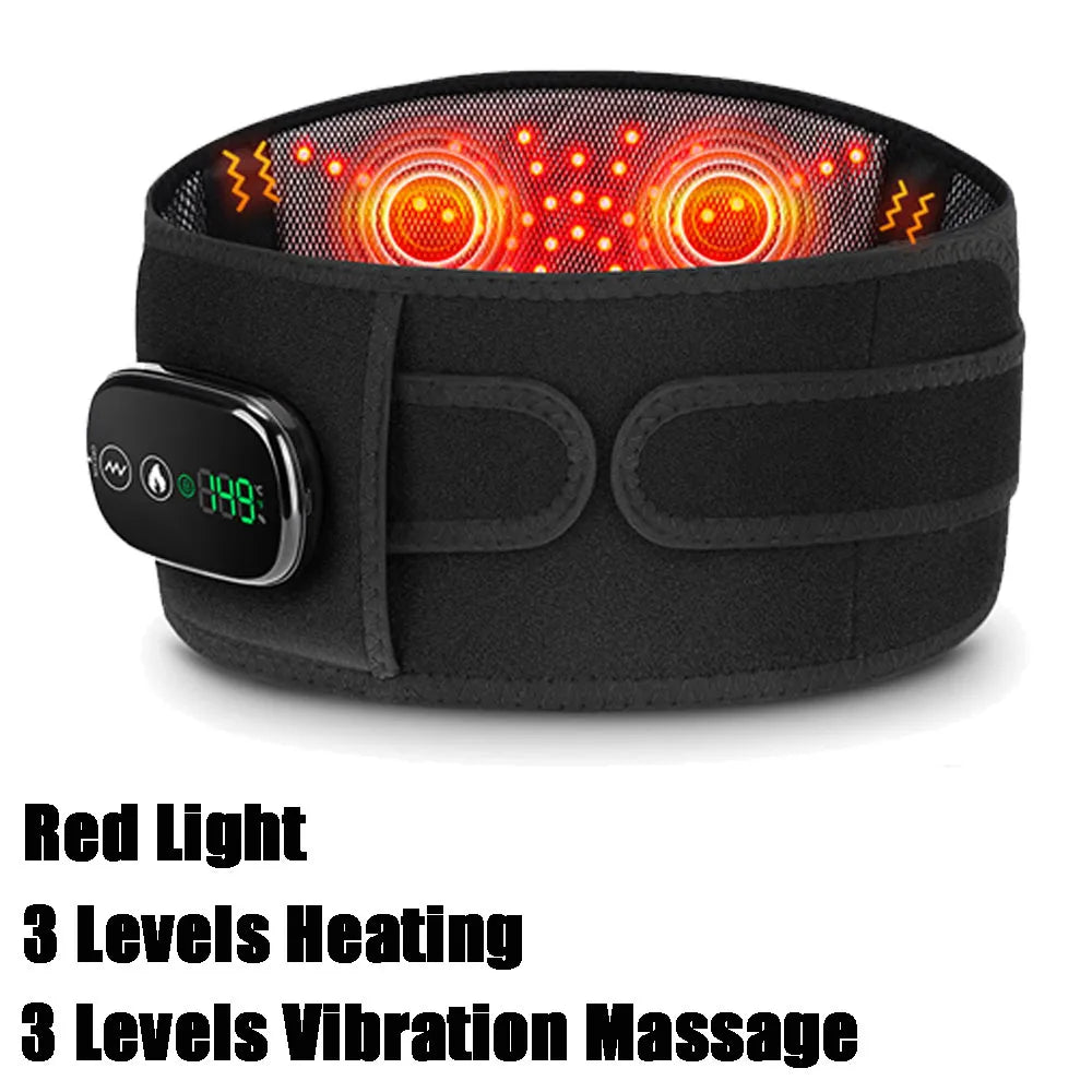 Infrared Heating Waist Massager, Electric Belt Vibration,
