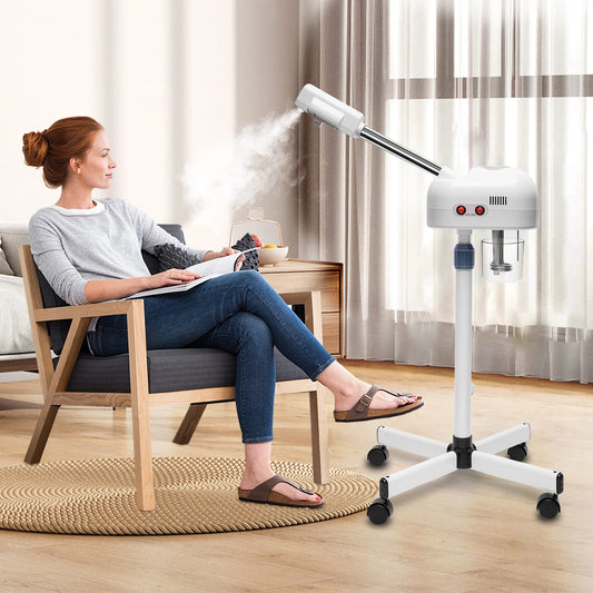 Facial Steamer, Height Adjustable Sprayer, 360° Rotatable, Movable Skin Care Equipment