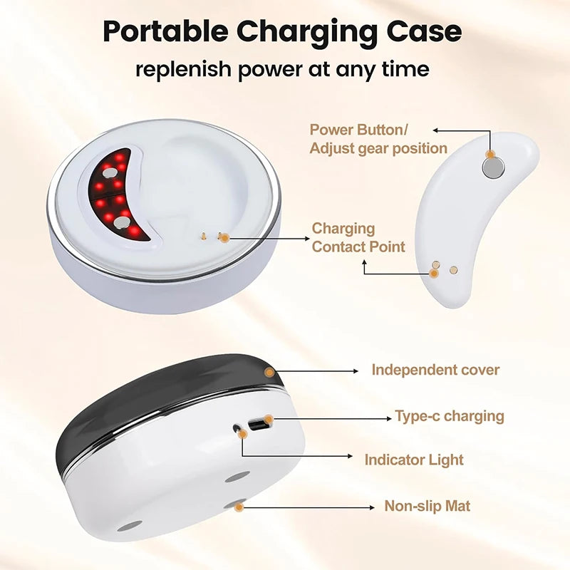 EMS Pulse Micro current, Relieve Fatigue, Reduce Dark Circles, Lines, Swelling, Anti-Wrinkle