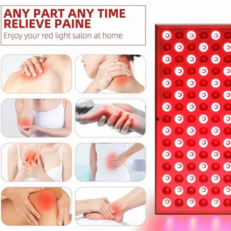 LED Red Light Therapy, Panel Lamp for Facial Anti Aging, Pain Relief Physical Therapy Tools