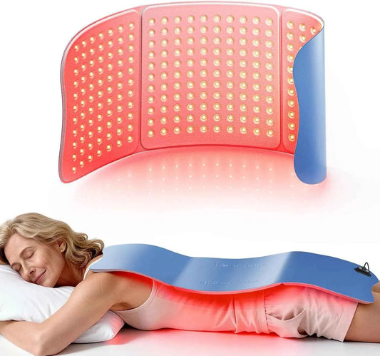 Large Red Light Therapy for Body, 264 Triple-Chip, 660nm & 850nm Red Light Therapy Mat 30'' x 12'' for Full Body