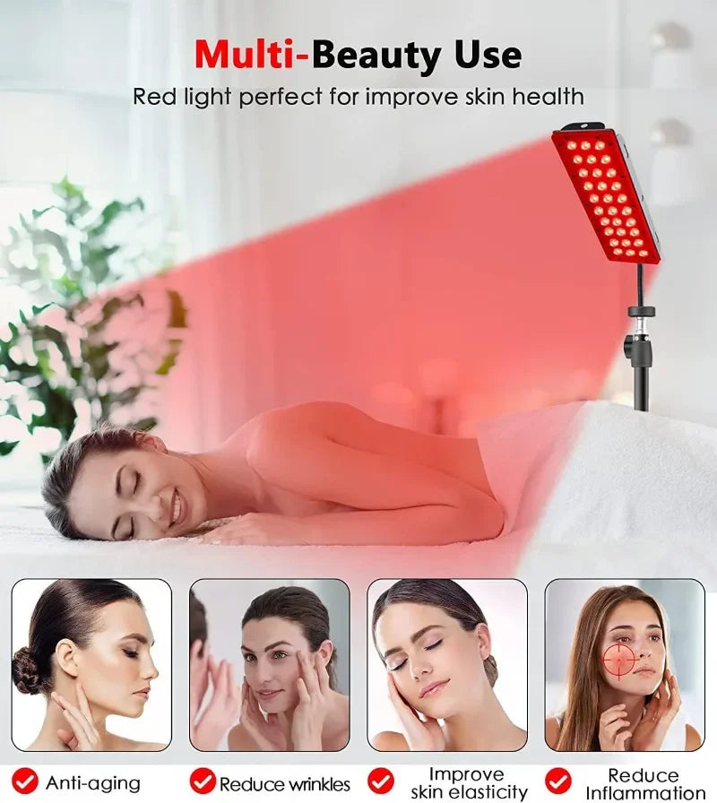 Red Light Therapy Lamp For Full Body, Stress Relief Daily Skin Care 660nm 850nm