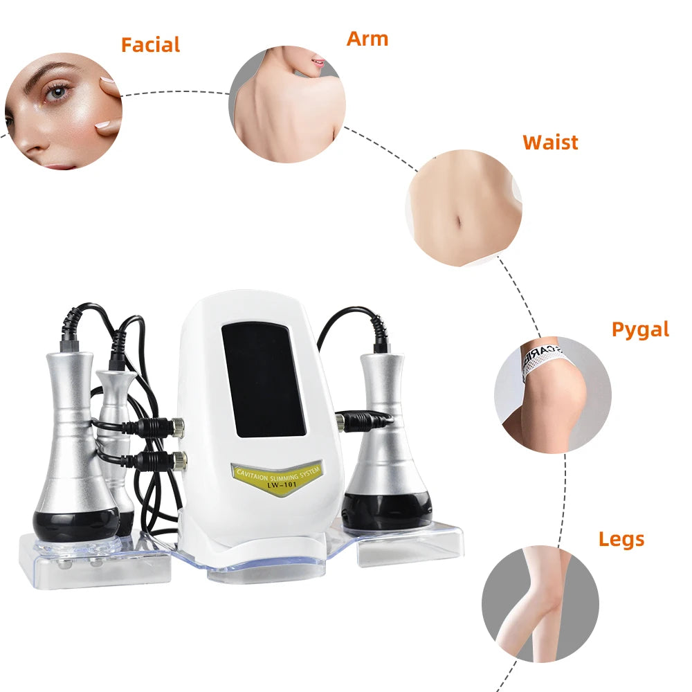 Beauty Body Slimming Massager, Cavitation Machine, Multi-Functional Device, Face Body Tightening, Lifting Spa Skincare Tool